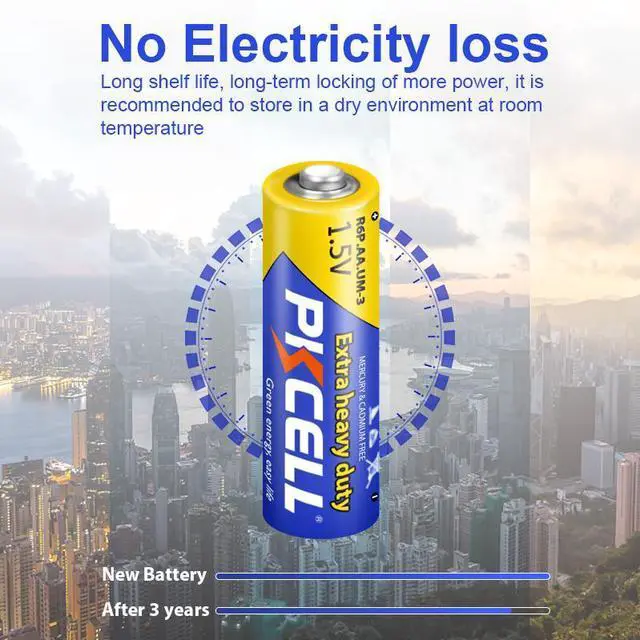 Alt view image 2 of 4 - PKCELL AA Batteries 40 Pack, Double A Batteries, 1.5V High-Performance Carbon Battery for LED Candles Clock Remote Controls Flashlights