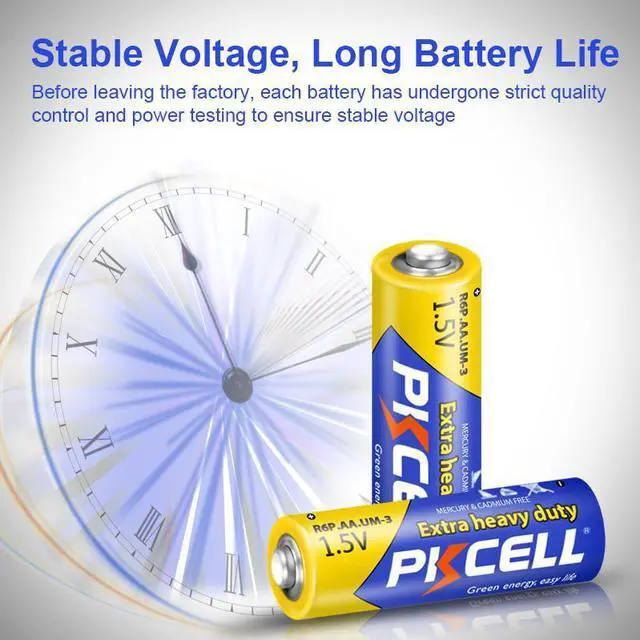 Alt view image 3 of 4 - PKCELL AA Batteries 40 Pack, Double A Batteries, 1.5V High-Performance Carbon Battery for LED Candles Clock Remote Controls Flashlights