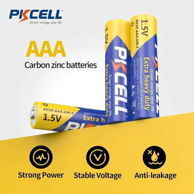 Alt view image 4 of 5 - PKCELL AAA Batteries 40 Pack, Triple A Batteries, 1.5V High-Performance Carbon Battery for LED Candles Clock Remote Controls Flashlights