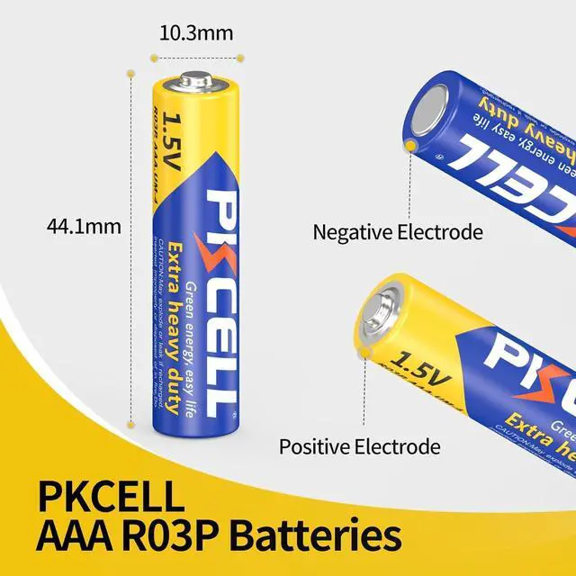 Alt view image 2 of 5 - PKCELL AAA Batteries 40 Pack, Triple A Batteries, 1.5V High-Performance Carbon Battery for LED Candles Clock Remote Controls Flashlights