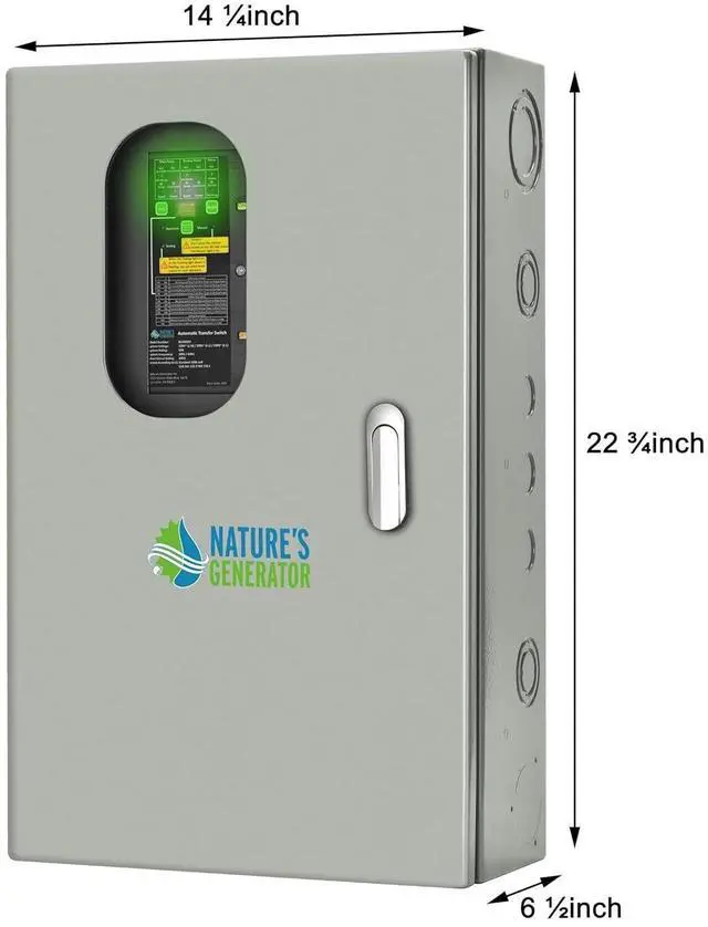 Alt view image 2 of 5 - Nature's Generator Automatic Transfer Switch 120/240V 30A  Power Transfer Kit
