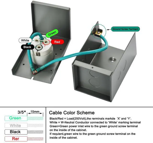 Alt view image 6 of 7 - Nature's Generator 125V/250V 50A Power Inlet Box CS6375