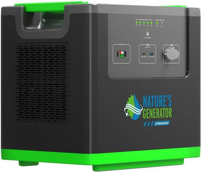 Alt view image 2 of 4 - Natures Generato 6000W Solar Generator 3840Wh Lithium Power Pod