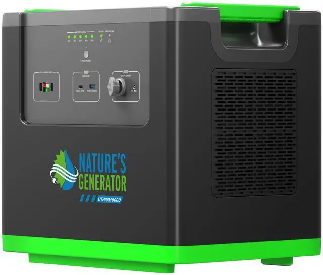Alt view image 3 of 4 - Natures Generato 6000W Solar Generator 3840Wh Lithium Power Pod