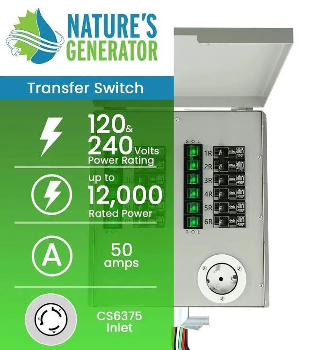 Alt view image 6 of 7 - Natures Generator 2 Packs 3840Wh Solar Generators + 2 Packs 400W Folding Panels, Lithium Batteries, 6000W Power Station for Home Backup, RVs, Emergencies, Power Outages, and Outdoor Camping