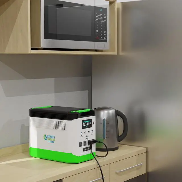 Alt view image 6 of 7 - Nature's Generator Lithium 1800 Combo:2 of 1800W Solar & Wind Powered Nature's Generator Lithium+Link Cable