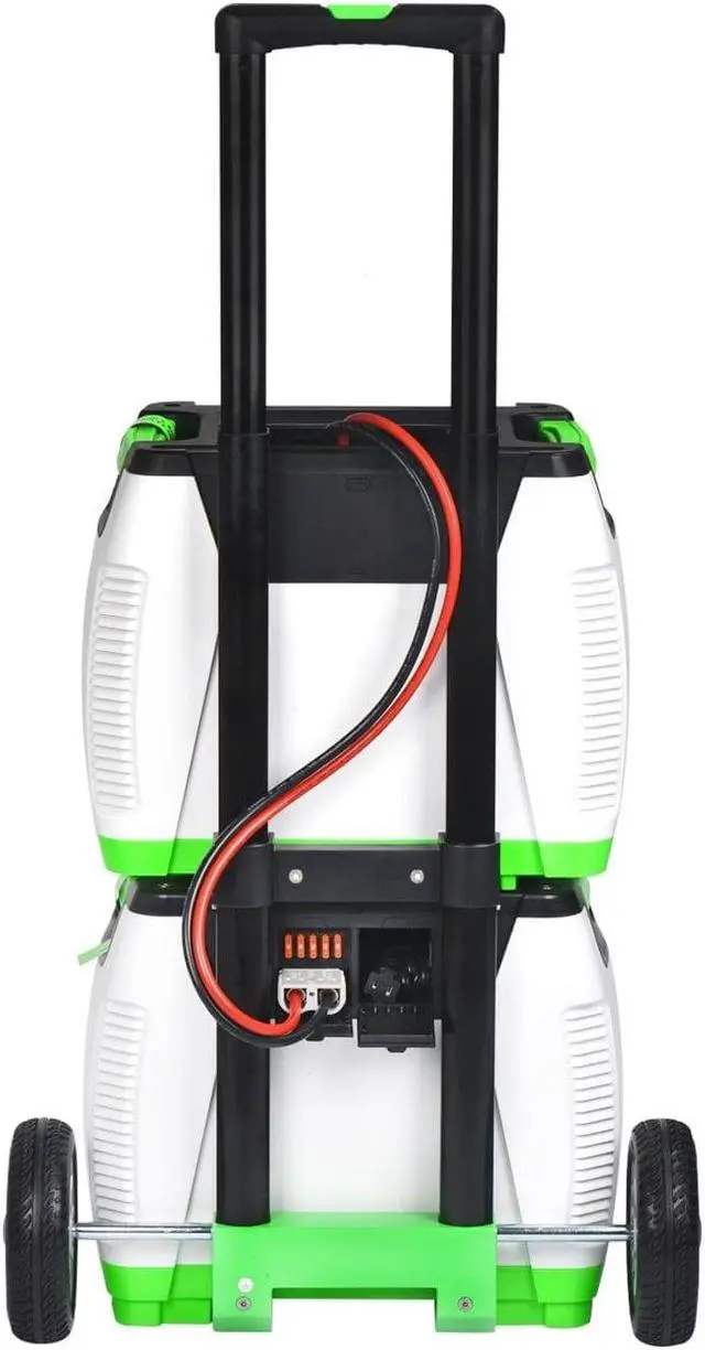 Alt view image 4 of 6 - NATURE'S GENERATOR 1800W Platinum System: Solar & Wind Powered Off-Grid Portable Generator + 3×100W Solar Panel+Power pod