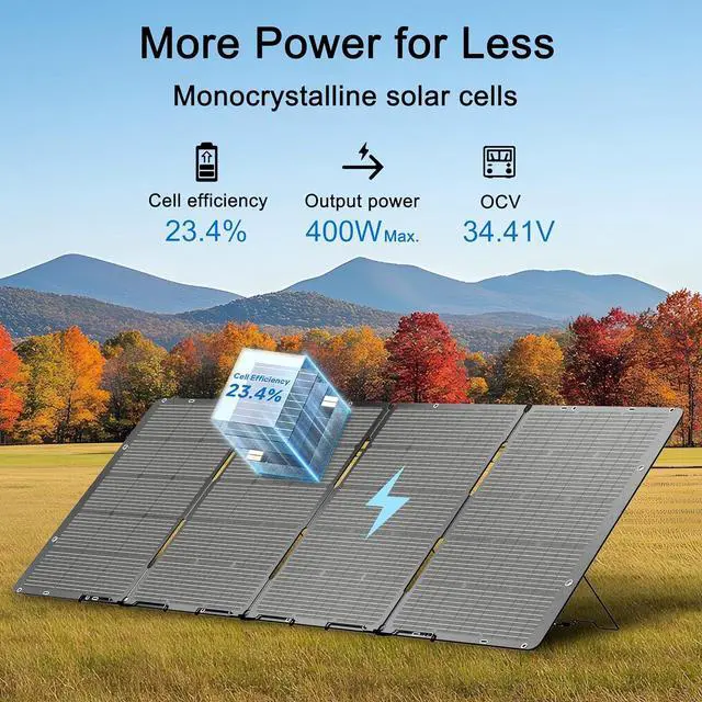 Alt view image 2 of 4 - Nature's Generator 400W Folding Solar Panel