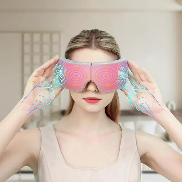 Alt view image 3 of 7 - Breo EM005 Temple and Eye Massager with Heat Best Eye Massager for Migraines Headaches Dry Eyes Rechargeable Portable Eye Massager for Relaxation Sleep with Music