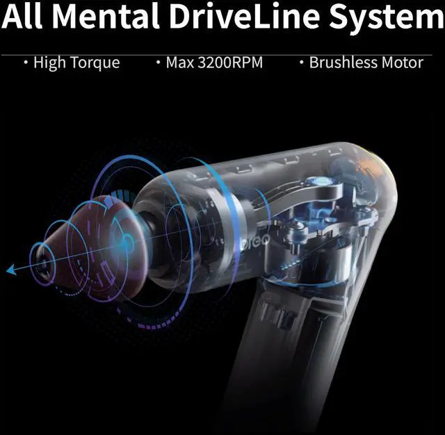 Alt view image 5 of 7 - Breo Lucky 7 Deep Tissue Massage Gun with Heat Massage Gun For Back Pain Neck and Shoulders For Athletes Runners Muscle Recovery Relaxation Small but Powerful