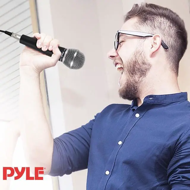 Alt view image 5 of 7 - Pyle Professional Dynamic Microphone - 8-Pack Unidirectional Handheld Mic with Built-in Pop Filter, High Signal Output, 15 ft. XLR Audio Cable, Ideal for Stage, Karaoke & Studio Performances
