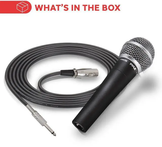 Alt view image 7 of 7 - Pyle Professional Dynamic Microphone - 8-Pack Unidirectional Handheld Mic with Built-in Pop Filter, High Signal Output, 15 ft. XLR Audio Cable, Ideal for Stage, Karaoke & Studio Performances