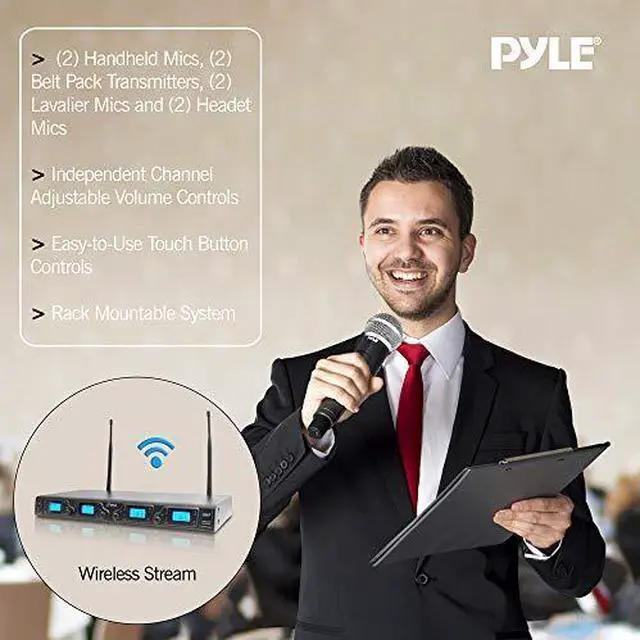 Alt view image 11 of 12 - 4CH UHF MIC SYSTEM  / Wireless Microphone System PDWM4350U