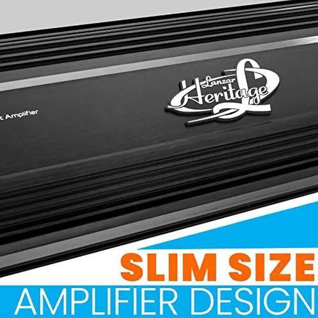 Alt view image 5 of 7 - Lanzar 5-Channel Mosfet Amplifier - Wireless BT Streaming Audio Interface, 2 Ohm Stereo Stable with High Pass and Low Pass Filter Controls, Bridgeable at 4 Ohms, Bass Boost Circuit - HTG559BT
