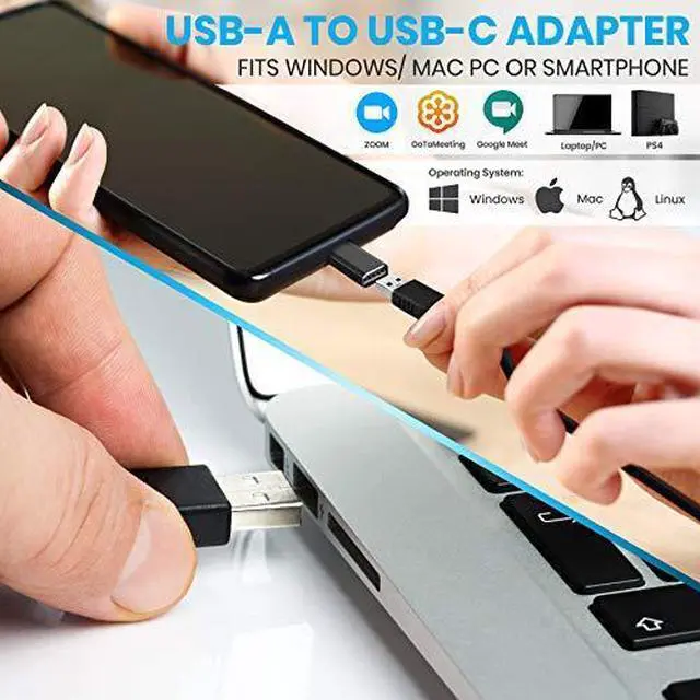 Alt view image 4 of 7 - Pyle USB Lavalier Lapel Microphone- w/USB C Adapter, Cable Wrap - Plug and Play Omnidirectional Copper Compact Clip On Lapel Mic for Laptop PC Mac Smartphone Podcast Online Class