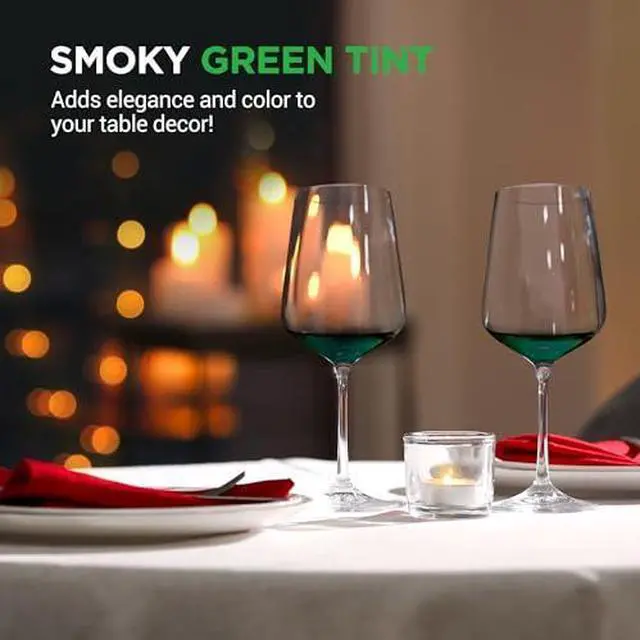 Alt view image 6 of 7 - NutriChef Stemmed Wine Glasses Set of 2, 22oz Crystal Clear Red or White Wine Glass, Lead-Free & Dishwasher Safe Glasses for Wine, Drink, Water, Restaurants, And Housewarming Gifts