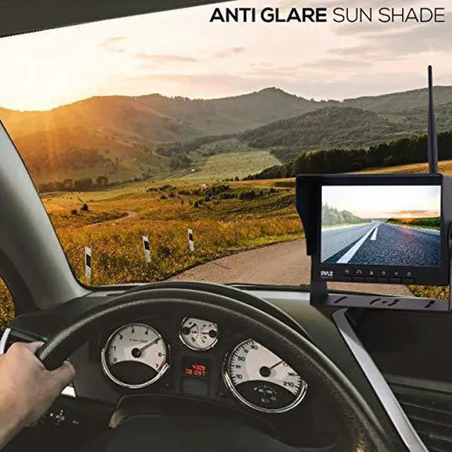 Alt view image 2 of 7 - Pyle Rear View Camera with Monitor - Wireless Backup Camera And Monitor Kit w/ 7" 1080p HD IPS TFT LCD Panel & IR Night Vision Rear Camera For Truck, Travel Trailer, Campers, SUV, Pickup -PLCMTR83WIR