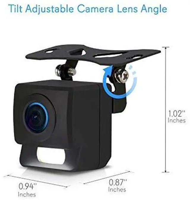Alt view image 11 of 15 - rear view backup camera system  waterproof mini parking reverse license car vehicle rearview back up w/ 656x492p 420 tvl resolution, night vision, tiltadjustable angle, universal mount  pyle plcm11