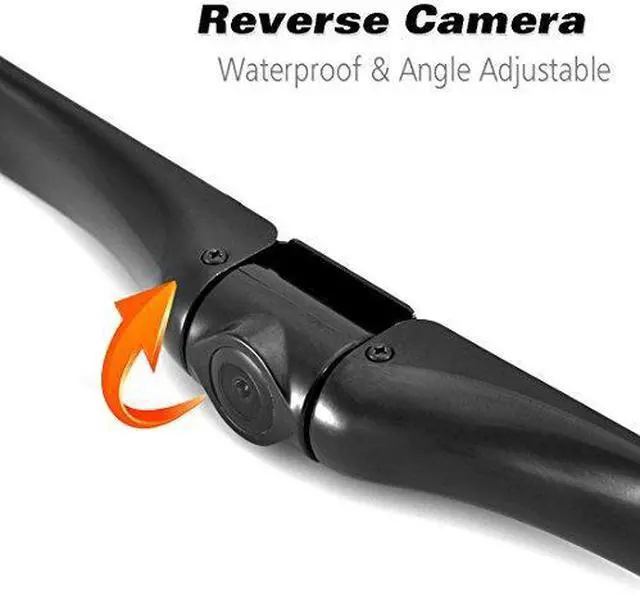 Alt view image 4 of 7 - Pyle Backup Rear View Car Camera Monitor Screen & Alarm Parking Sensors System Reverse Safety Distance Scale Lines, Waterproof Night Vision Angle, 4.3" LCD Video Display for Vehicles - (PLCMPS48)