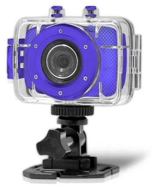 Alt view image 2 of 4 - High-Definition Sport Action Camera w/720p Wide-Angle Camcorder, 5.0 MP Camera, 2-Inch Touch Screen,