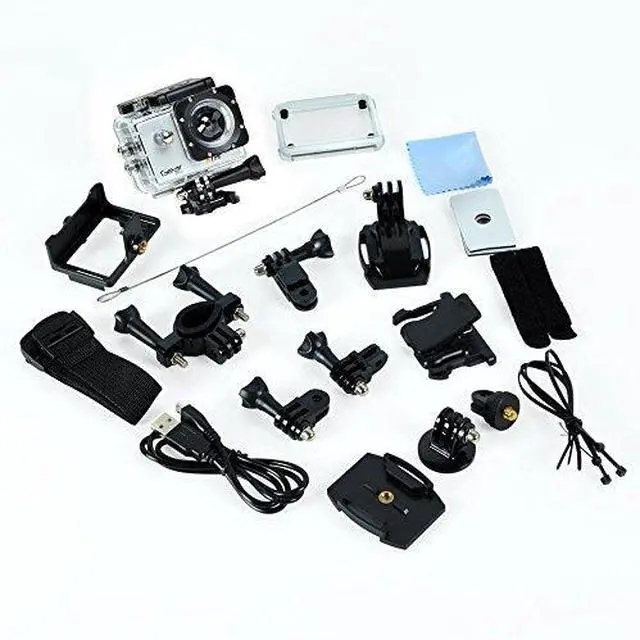 Alt view image 3 of 5 - Gear Pro Sports Action 4K Hype Cam - Ultra HD Wi-Fi Action Camera, Silver (GDV485SL)