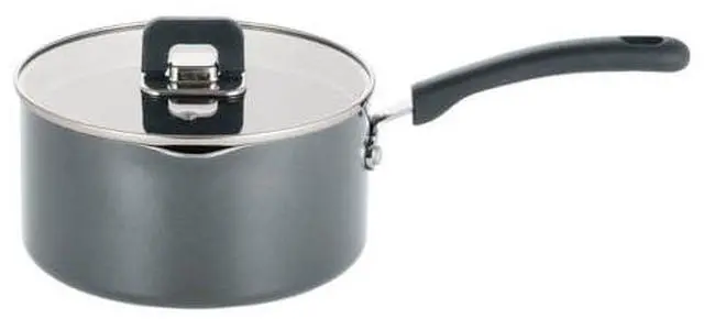 Main image of NutriChef Saucepan Pot with Lid-Non-Stick Stylish Kitchen Cookware with Foldable Knob, 3.1 Quart, Works with Model: NCCWSTKGRY (Gray), One Size