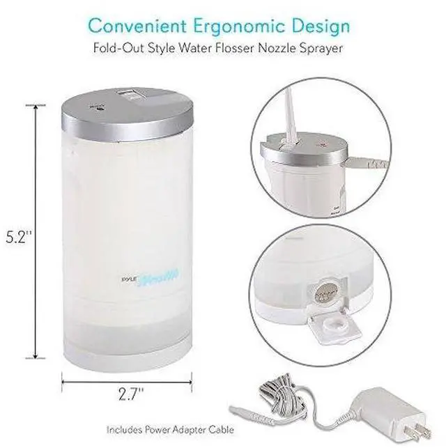 Alt view image 3 of 8 - Portable & Cordless Water Flosser / Electric Oral Irrigator