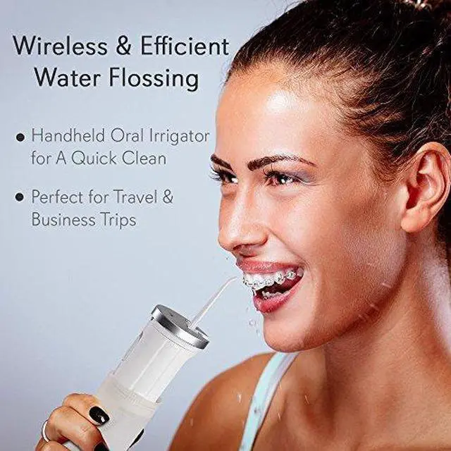 Alt view image 7 of 8 - Portable & Cordless Water Flosser / Electric Oral Irrigator