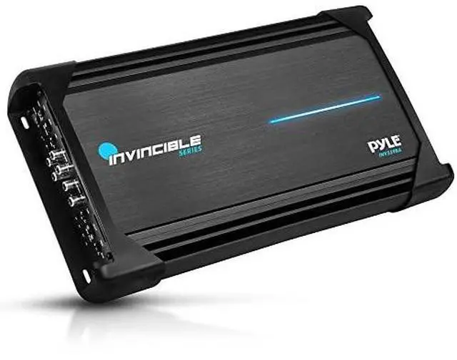Main image of Pyle 18 Class AB Mosfet Amplifier - Invincible Series Bridgeable Amp, 5 Channel 3000 Watts Max, Mosfet PWM Power Supply, High-Current Dual Discrete Drive Stages, Wireless BT Audio Interface