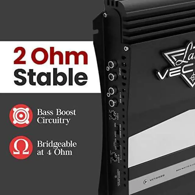 Alt view image 6 of 7 - Jovial 2 Channel Car Stereo Amplifier - 36W High Power 2-Channel Audio Sound Auto Small Speaker Amp Box w/MOSFET, Crossover, Bass Boost Control, RCA Input and Line Output