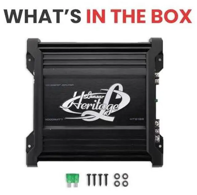Alt view image 6 of 7 - Lanzar 2000W Monoblock Car Audio Amp - 2-Ohm Stable Mosfet Amplifier, Class AB, Electronic Crossover, Bass Boost, Subsonic Circuit, Chrome RCA Inputs, Line Output, 5-Way Protection - Soft Turn On/Off
