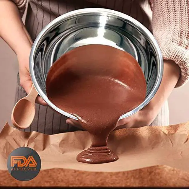 Alt view image 11 of 14 - NutriChef 6 Piece Stainless Steel Home Kitchen Food Prep Mixing Serving Bowl Set