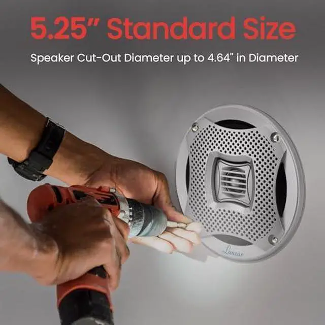 Alt view image 7 of 12 - Lanzar AQ5CXS 400W 5.25" 2-Way Marine Speakers