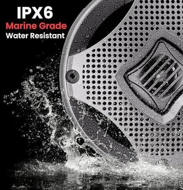 Alt view image 8 of 12 - Lanzar AQ5CXS 400W 5.25" 2-Way Marine Speakers