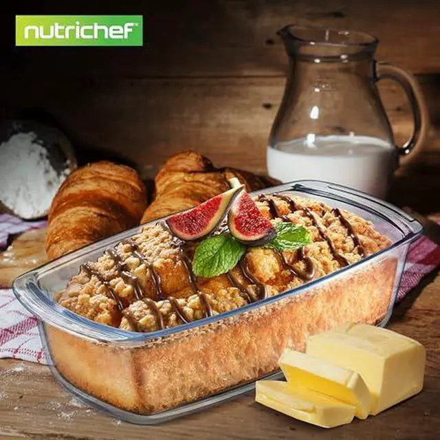 Alt view image 14 of 14 - NutriChef 4-Piece Loaf Pan Set, Non-Stick Bread Loaf Pans with Easy Grip Handles, Heavy Gauge Carbon Steel Bakeware for Baking Bread, Cakes, and Casseroles, 11.61" x 5.98" x 2.56" Inch, Black