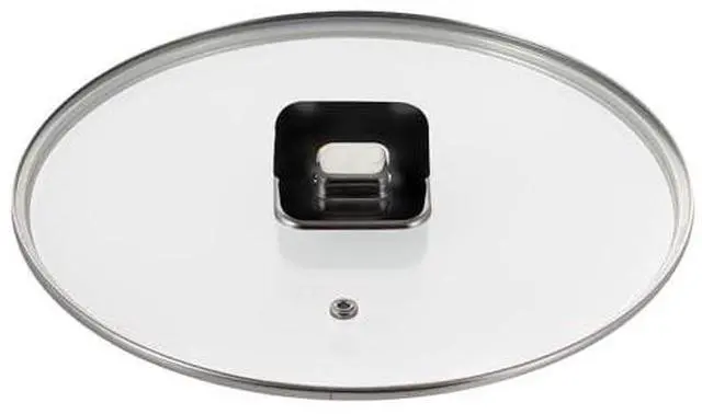 Main image of NutriChef 3.7 Quart Sautepan Pot-See-Through Tempered Glass Lids, Works with Model: NCCWSTKBLK (Black), One Size