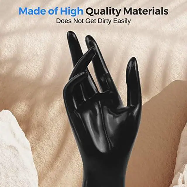 Alt view image 6 of 7 - SereneLife Jewelry Hand Display Holder, 8.7-Inch Long Female Mannequin Hand, Perfect for Showcasing Rings, Bracelets, Bangles, Watches, Gloves, Sturdy, Stylish Display for Accessories