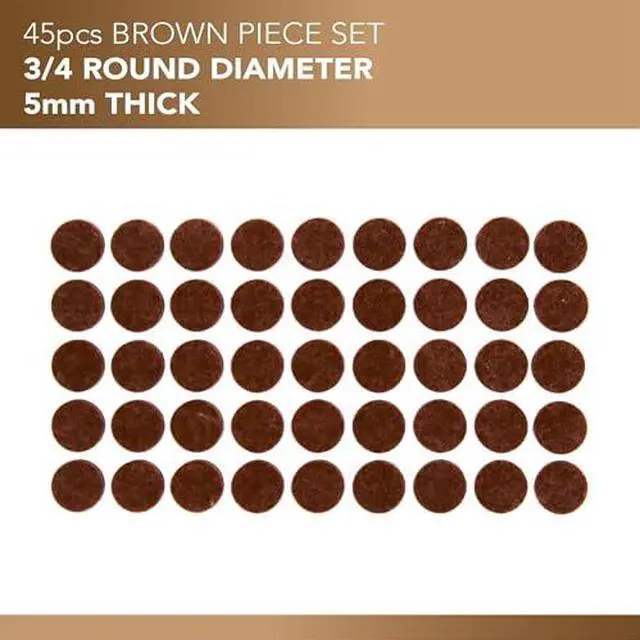 Alt view image 7 of 7 - Serenelife Felt Furniture Pads - 45 Premium ¾ Inch Felt Floor Protectors | Protect Hardwood, Laminate & Tile Flooring | Furniture Sliders | Moving Supplies | Easy Installation | Noise Reducing