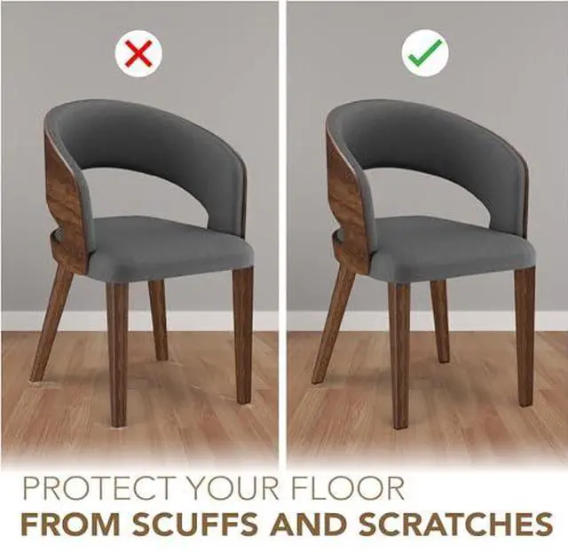 Alt view image 4 of 7 - Serenelife Felt Furniture Pads - 45 Premium ¾ Inch Felt Floor Protectors | Protect Hardwood, Laminate & Tile Flooring | Furniture Sliders | Moving Supplies | Easy Installation | Noise Reducing