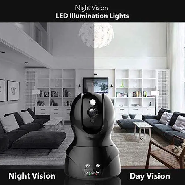 Alt view image 13 of 13 - Indoor Wireless IP Camera - HD 1080p Network Security Surveillance Home Monitoring Featuring Motion Detection, Night Vision, PTZ, 2 Way Audio, iPhone Android Mobile App - PC WiFi Access - IPCAMHD82