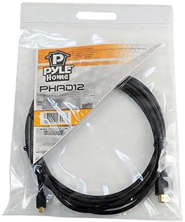 Alt view image 3 of 3 - 12 FT HDMI Type A Male To HDMI Type D (Micro) Male