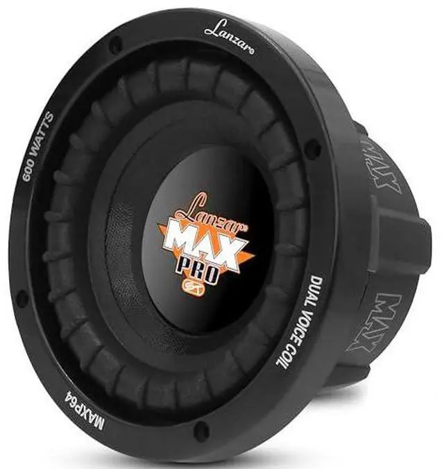Alt view image 16 of 18 - Lanzar MAXP64 Max Pro 6.5 Inch 600 Watt Power 4 Ohm Car Subwoofer Audio System