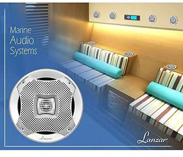 Alt view image 10 of 10 - LANZAR AQ6CXW Lanzar Marine 6.5â€ 2-Way Speakers (White)