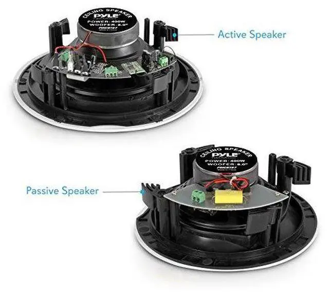 Alt view image 9 of 14 - PYLE PDICBT87 DUAL 8.0iIN BT CEILING OR WALL SPEAKER KIT