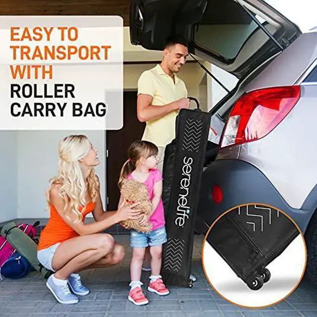 Alt view image 6 of 7 - Pop Up Canopy Tent 10x20-Commercial Instant Shelter Foldable/Collapsible Sun Shade Canopy Pop Up Tent w/Waterproof Tent Top, Portable Carry Bag & Sand Bag - SereneLife SLGZ20FG (Forest Green)