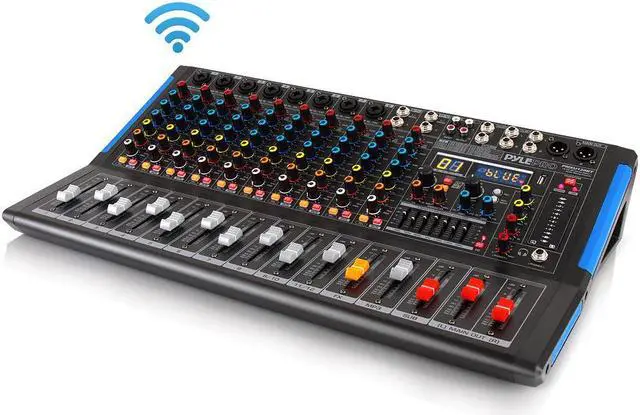 Main image of Pyle 12-Ch. Bluetooth Studio Mixer - DJ Controller Audio Mixing Console System