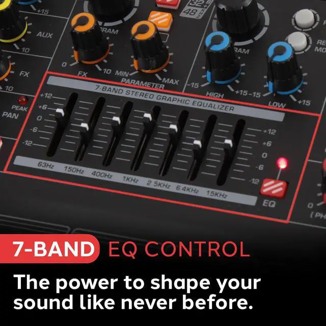 Alt view image 4 of 7 - Pyle 12-Ch. Bluetooth Studio Mixer - DJ Controller Audio Mixing Console System