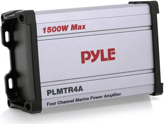 Main image of Pyle 4-Ch Waterproof Marine PowerSport Amplifier - 1500W Max Power - Rugged IP65 Rated - PLMTR4A