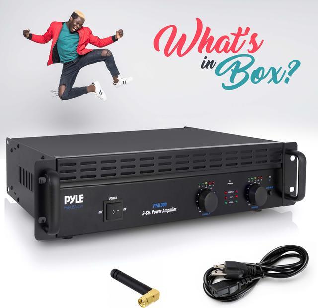 Alt view image 6 of 7 - Pyle 2-Ch. Bluetooth Pro Audio Amplifier - 1000W Rack Mountable Bridgeable Sound Amplifier - PTA1000
