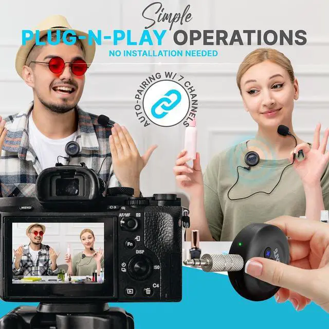 Alt view image 2 of 7 - Pyle Wireless Transmitter and Receiver Set - 3.5mm AUX & RCA Input/Output - PDWMU20